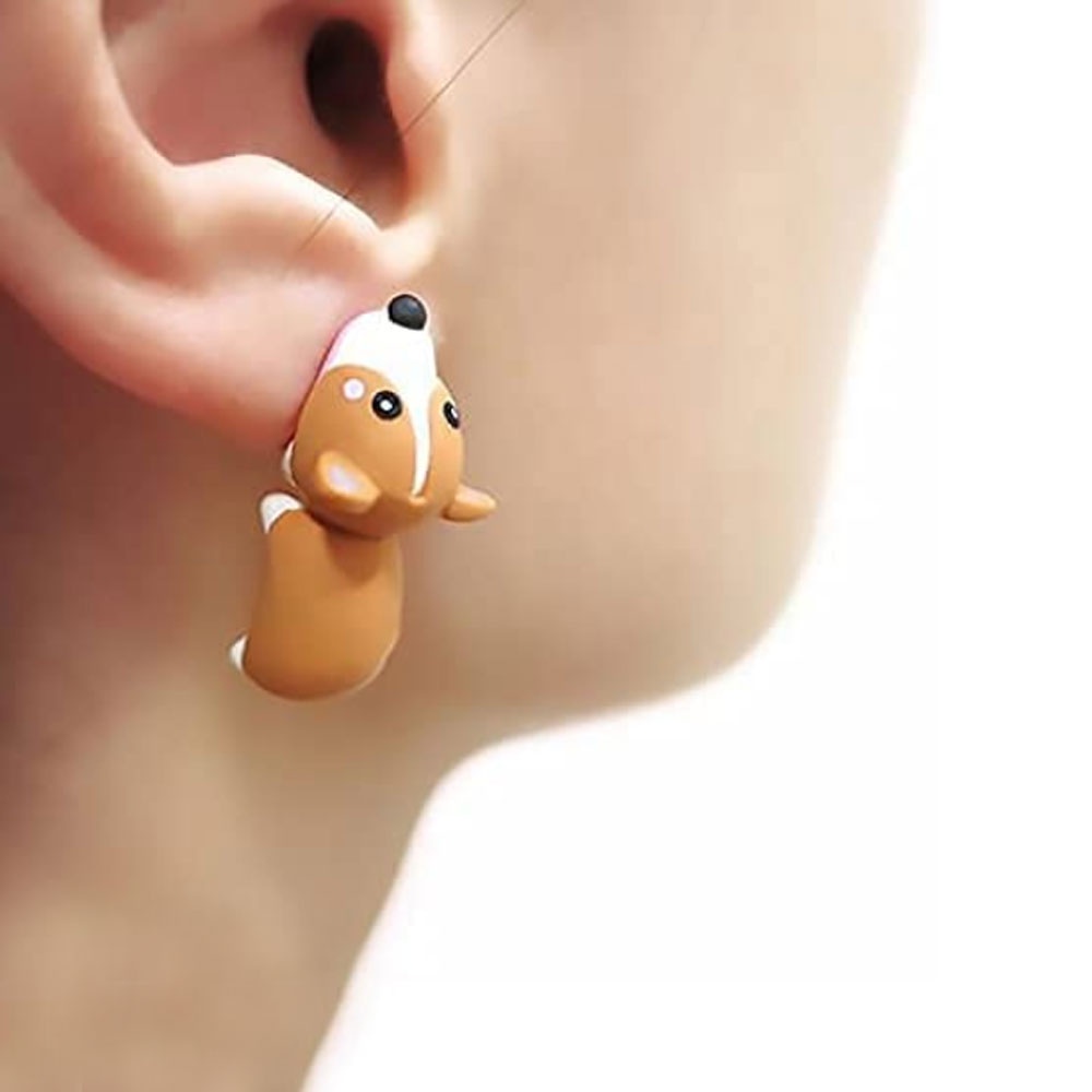 Khuyên tai hình động vật 3d xinh xắn thời trang cho nữ