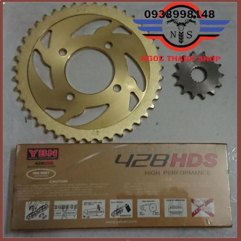 Nhông sên điã, nhông xích đĩa cao cấp EN125, EN125-2F - ngocthanhsuzuki -NTS