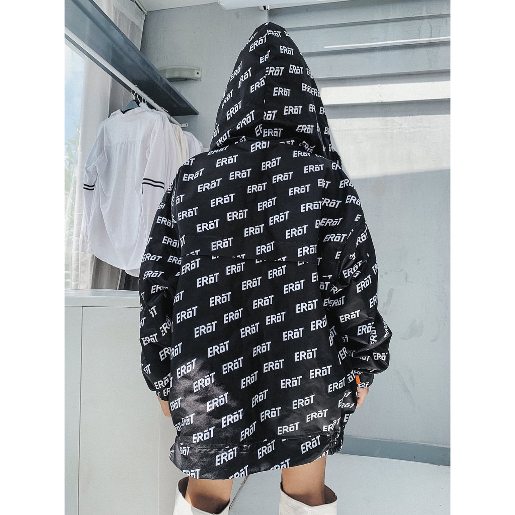Áo Khoác Dù hai lớp in chữ erot cá tính _AKD erot clothing