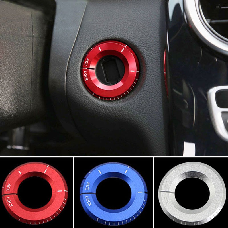 Vòng Dán Công Tắc Khởi Động Xe Hơi Mercedes Benz A C Class GLA CLA GLC W205 W212 X253 C117