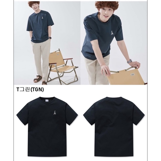 Áo phông thêu hoạ tiết unisex Hàn Quốc chính hãng