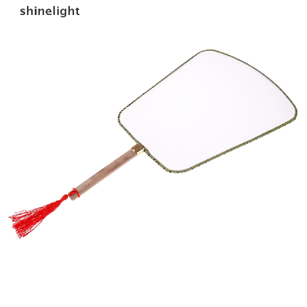 Quạt Cầm Tay Màu Trắng Thanh Lịch DIY
