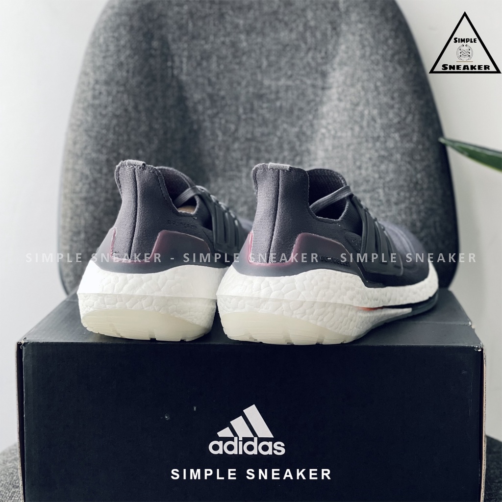 Giày Adidas Ultraboost 21 Screaming Orange Chính Hãng💙SIMPLE SNEAKER💙Giày Chạy Bộ Ultra Boost 21 Màu Đen Thể Thao Nam Nữ