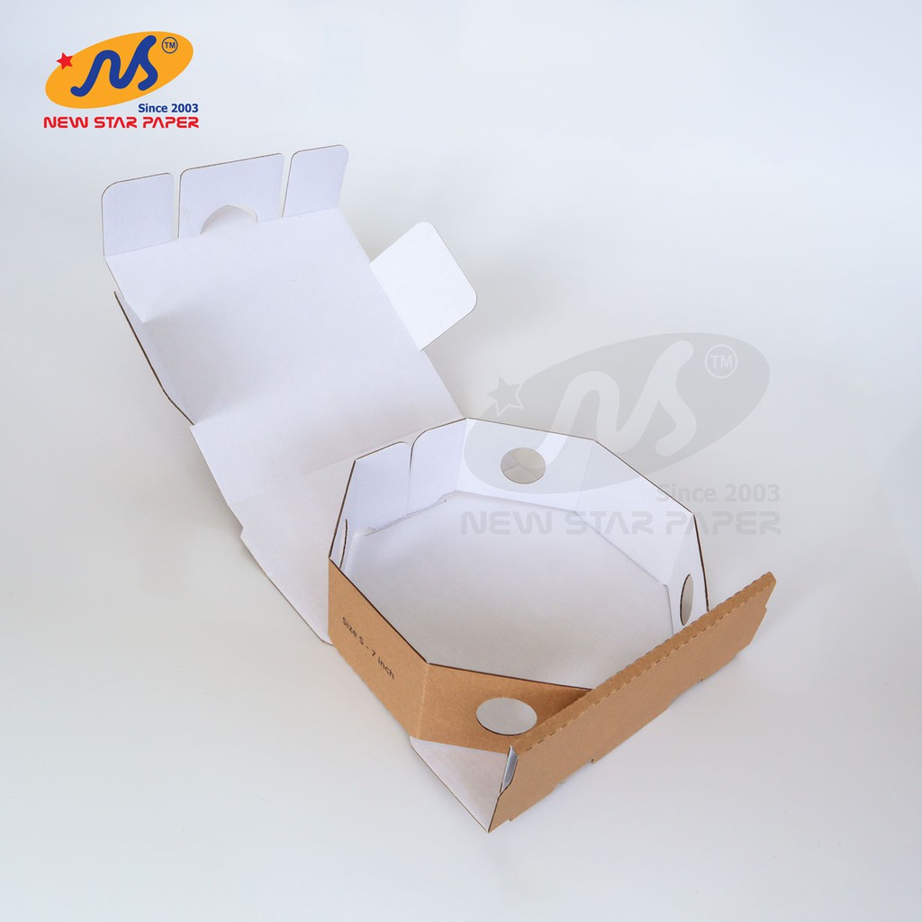 Size S - 17x17x5cm. Bó 10 hộp giấy pizza