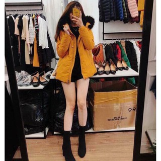 ÁO KHOÁC KAKI 3 LỚP MŨ LÔNG