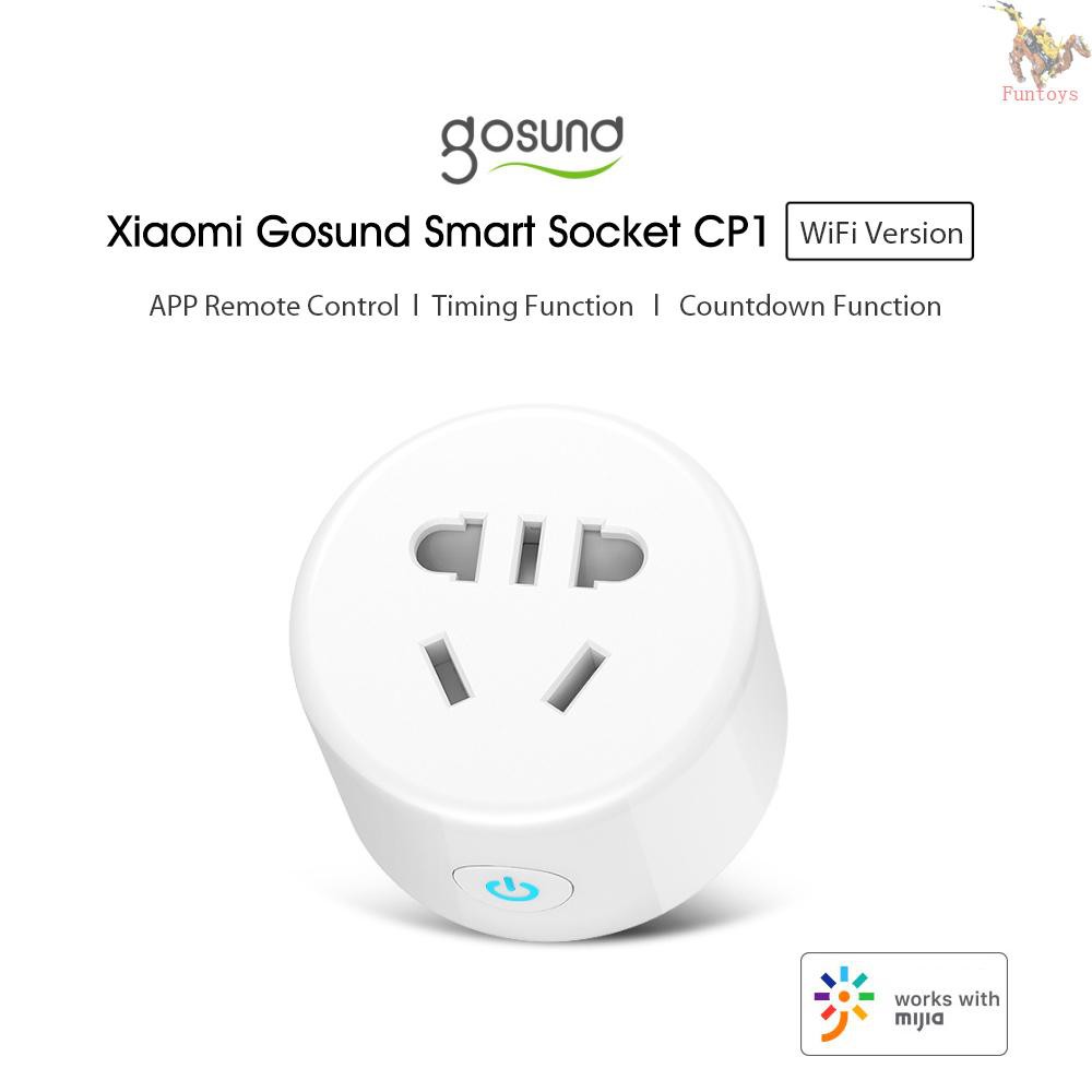 Ổ Cắm Thông Minh Xiaomi Youpin Gosund Cp1 Điều Khiển Từ Xa Bằng Ứng Dụng Wifi 110-240v 2200w