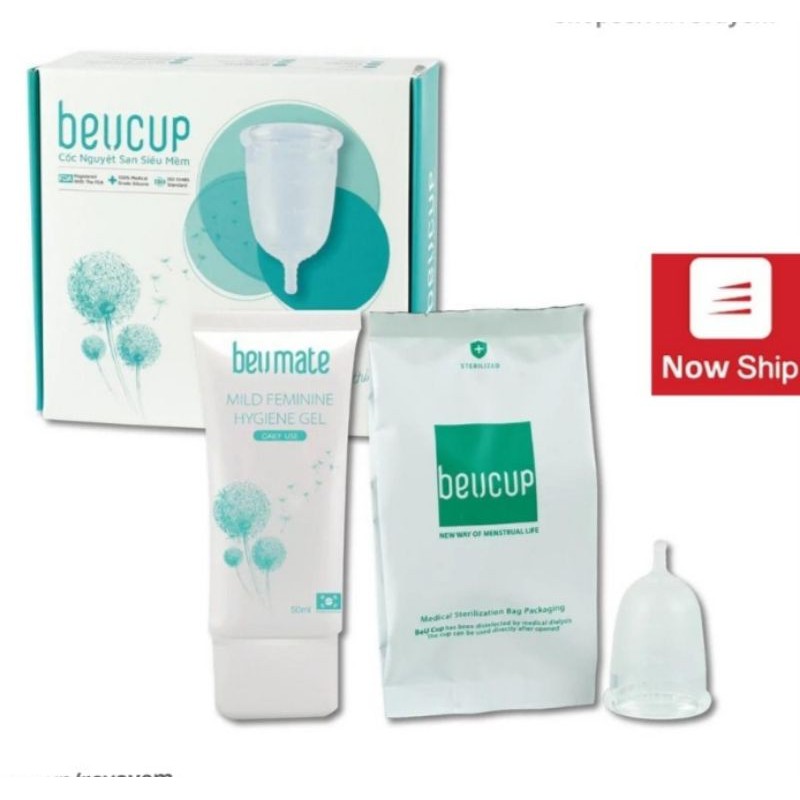 BeUCup Cốc Nguyệt San Chính Hãng Siêu Mềm Siêu Tiện Lợi