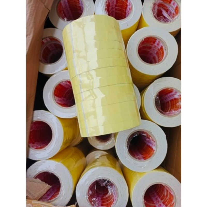 Băng Dán Xốp 2 Mặt  Màu Vàng ( Dán Lắp Ke Gá Cữ May)