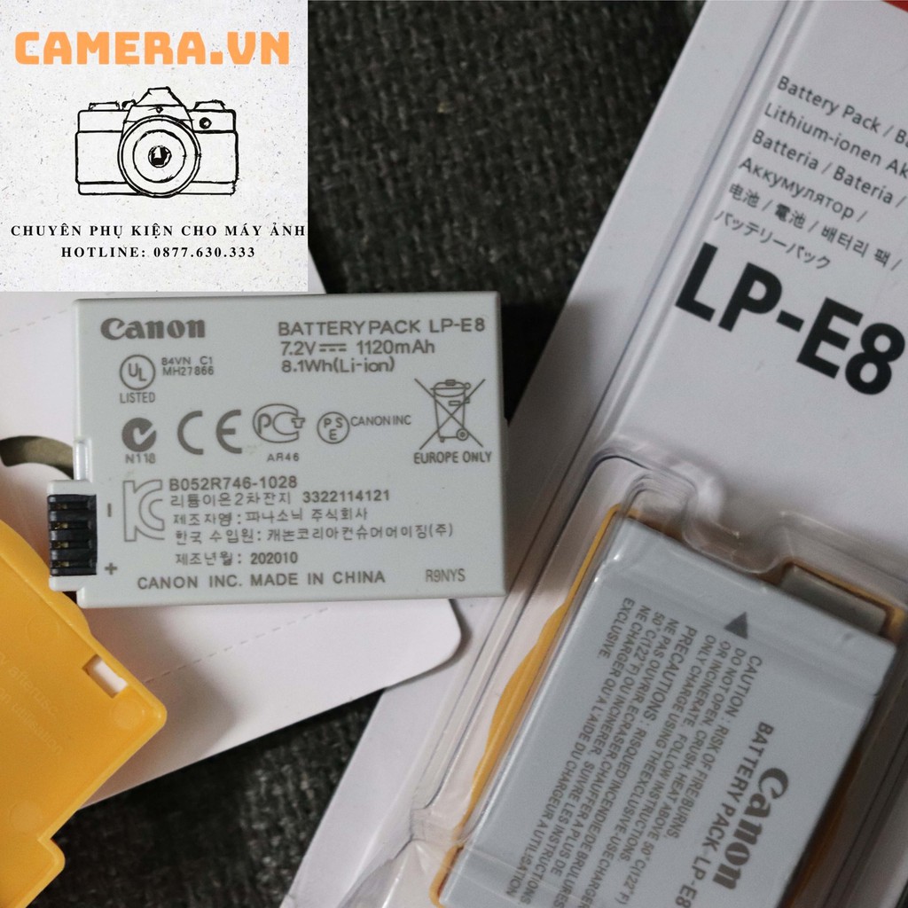 Pin Canon LP-E8 (LP E8 ) 1120mAh cho thân máy Canon 700D, 600D, 650D, 550D