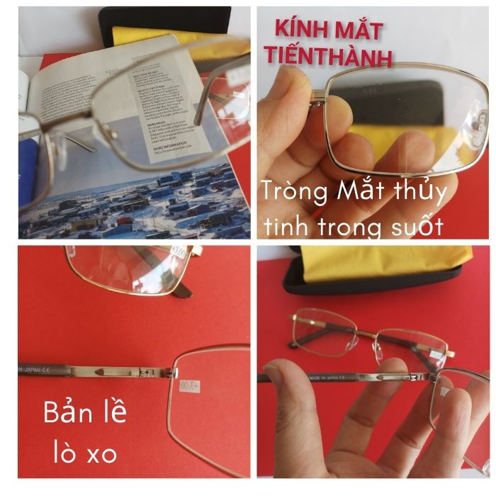 Kính Lão Lắp Sẵn Tròng Thủy Tinh - Kính mắt Tiến Thành