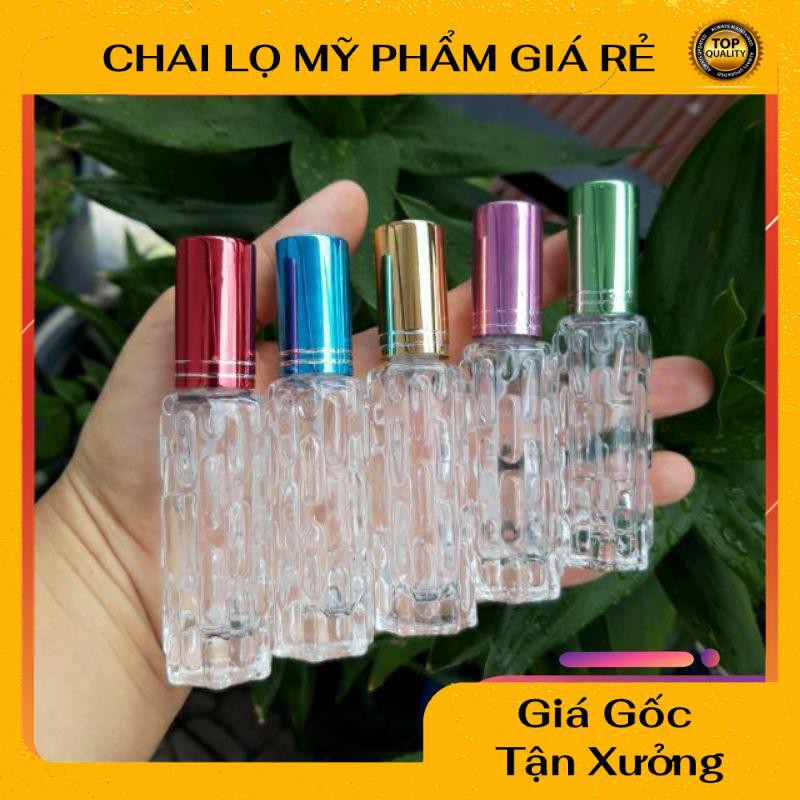 Lọ Chiết Nước Hoa ❤ RẺ VÔ ĐỊCH ❤ Chai lọ chiết nước hoa thủy tinh dạng khổ qua 10ml, 15ml, phụ kiện du lịch