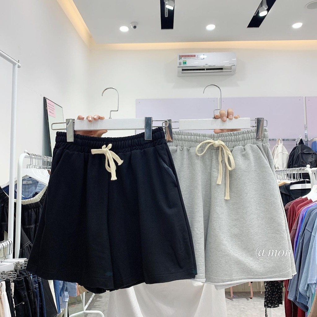 2101623 Quần short nữ chất da cá nhiều màu freesize phong cách ulzzang basic | BigBuy360 - bigbuy360.vn