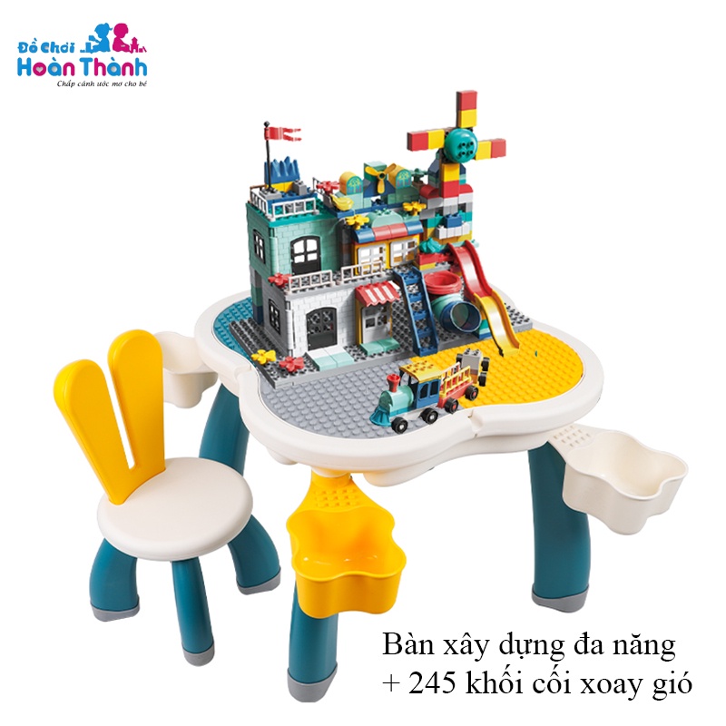 [Mã LIFETOYS1 giảm 30K đơn 99K] Bàn xây dựng trẻ em đa năng Hoàn Thành, lắp ráp, xếp hình cho bé