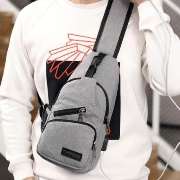 Túi Đeo Chéo TKT-MS01 Túi Nam Chất Liệu Vải Cao Cấp Tích Hợp Cổng USB Thời Trang Trẻ Trung Chính Hãng TKT STORE | BigBuy360 - bigbuy360.vn