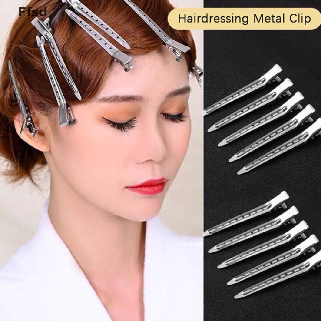 Set 10 Kẹp Chia Tóc Bằng Thép Không Gỉ Chất Lượng Cao