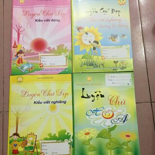 Bộ 4 quyển tự luyện chữ tại nhà