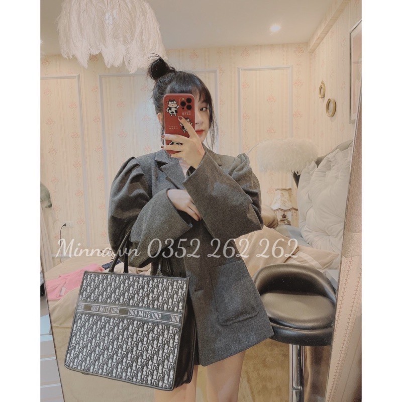 Túi Xách Nữ Thổ Cẩm Kèm Khăn Lụa Dáng Công Sở Size To | BigBuy360 - bigbuy360.vn