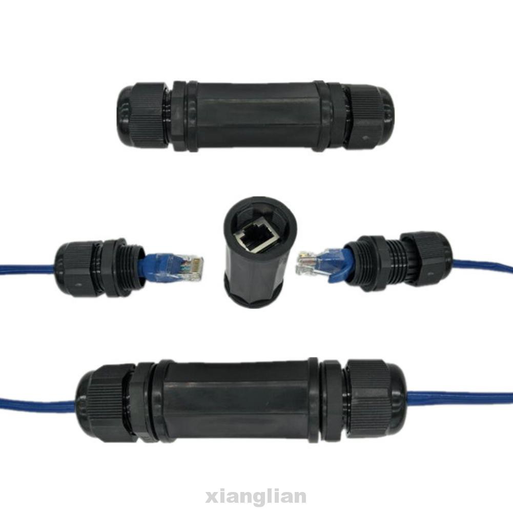 Đầu Nối Dây Cáp Mạng Rj45 Ip67 Màu Đen Hai Đầu Chống Thấm Nước | BigBuy360 - bigbuy360.vn