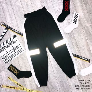 Quần jogger line phản quang siêu cấp