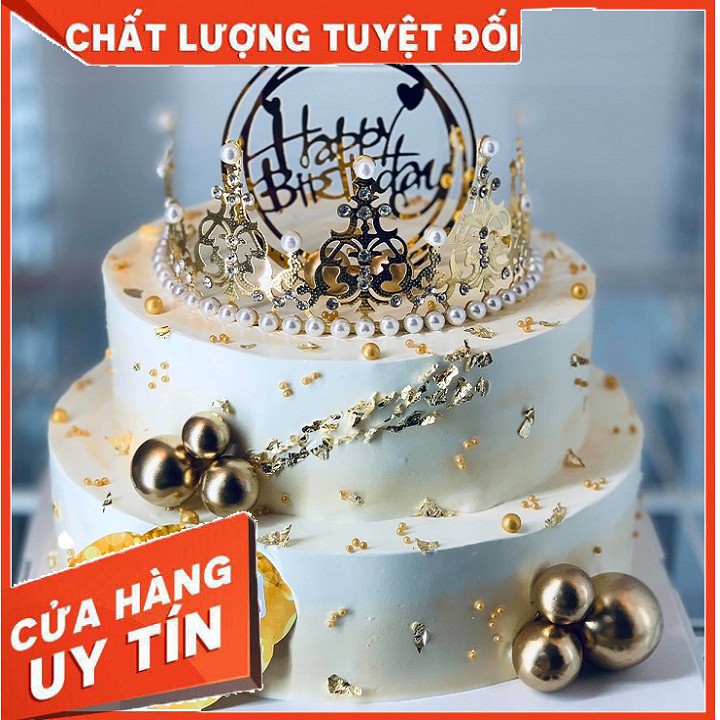 Vương Miện trang trí bánh kem[ CHỈ GIÁM GIÁ 1 NGÀY ] Trang trí bánh, phụ kiện trang trí bánh kem, đồ trang trí | BigBuy360 - bigbuy360.vn