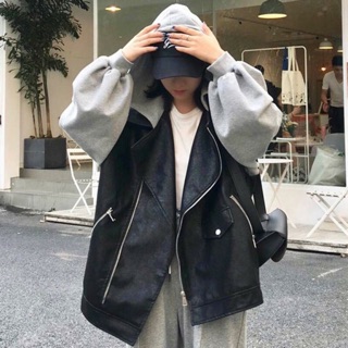 🔥 Áo khoác Jacket da tay nỉ