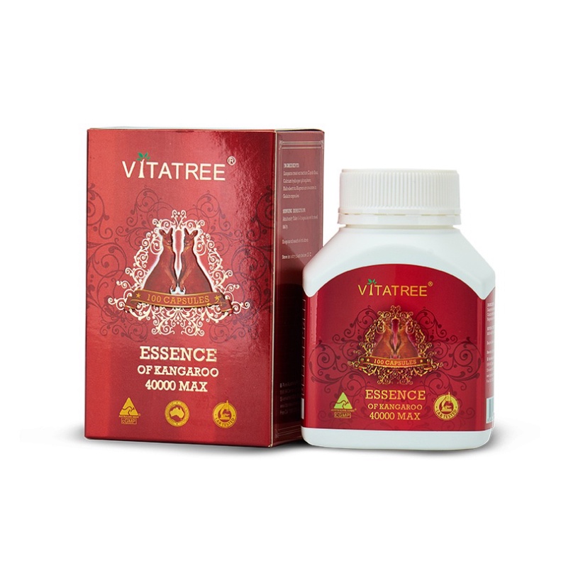 [Bạn mới nhập COSHBM -50% đơn 0Đ] VITATREE ESSENCE OF KANGAROO 40000 TĂNG CƯỜNG SINH LÝ NAM GIỚI (100 viên)