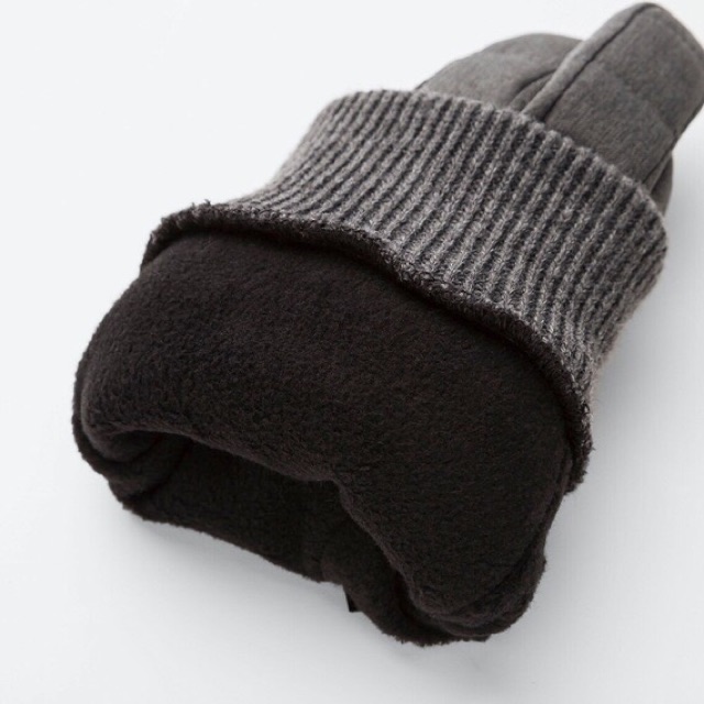 Găng tay Heattech giữ ấm cản gió lót nỉ size M/L