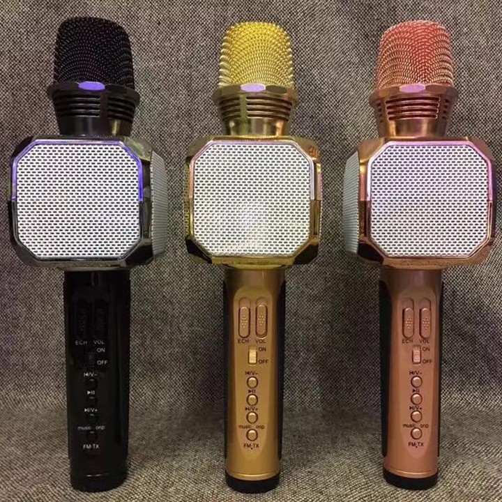 Micro Karaoke SD-10 2 loa kết nối bluetooth có điện thoại, máy tính bảng - Micro Karaoke Bluetooth kèm loa SDRD SD-10