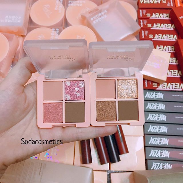 Bảng Phấn Mắt Black Rouge Crystal Heart Lock Shadow