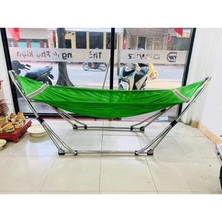 Võng xếp INOX size người lớn giá buôn( khung+ tặng lưới)