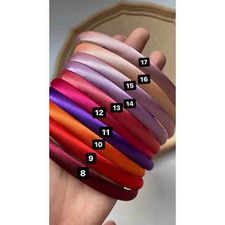 Bờm tóc satin mini basic headband