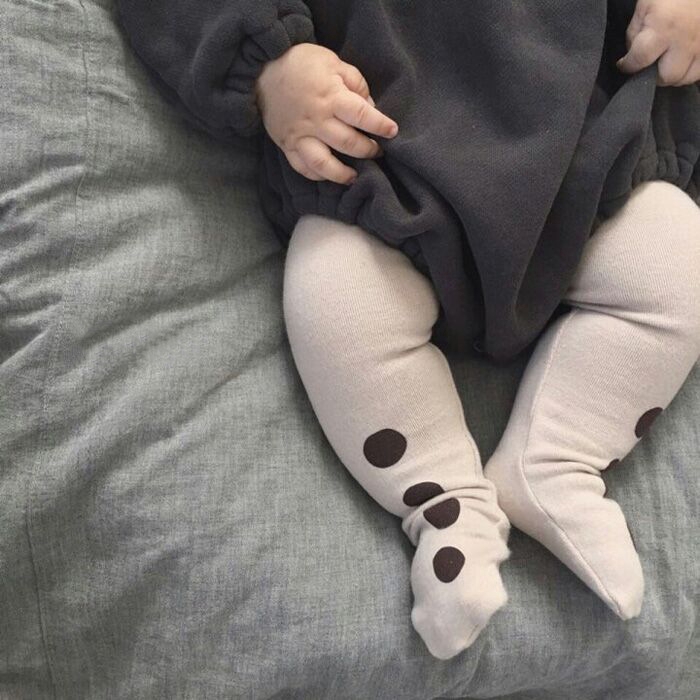 Quần Legging Chấm Bi Cho Bé Gái