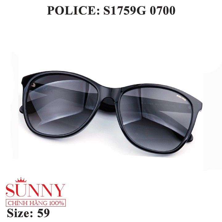 Kính mát chính hãng Police S1759G màu sắc thời trang, thiết kế dễ đeo bảo vệ mắt