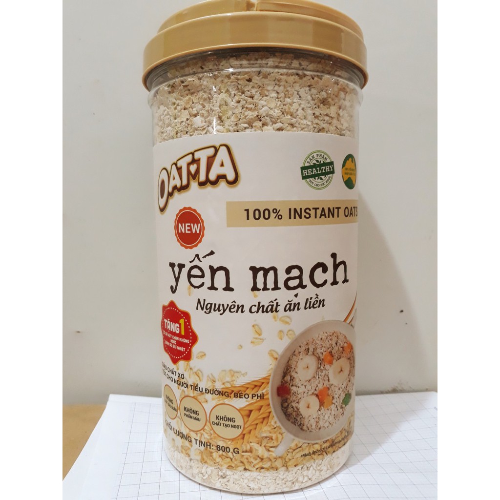 Yến Mạch Nguyên Chất OATTA Hộp 800g
