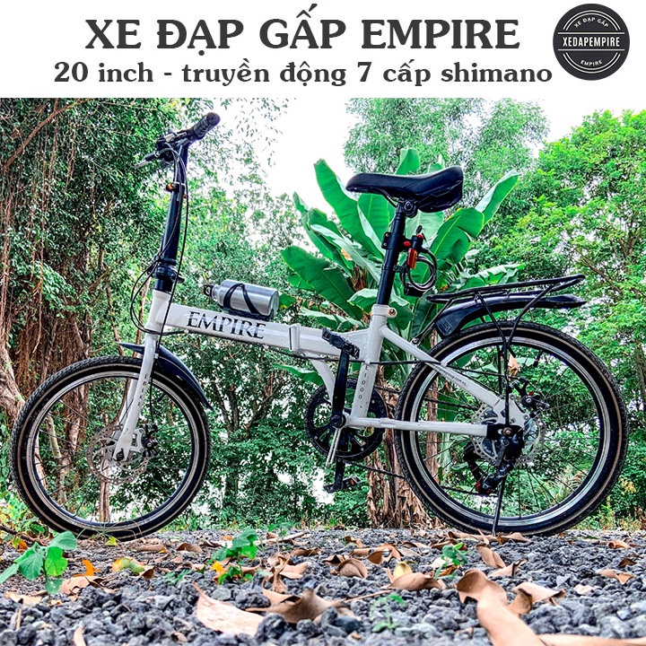 Xe Đạp Gấp Empire - Xe đạp gấp gọn thể thao, 20inch, truyền động 7 cấp shimano E-1000