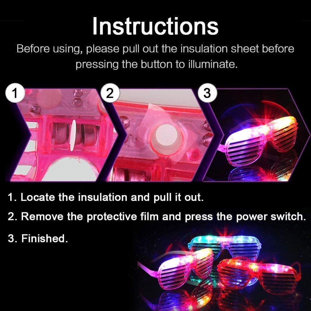 Mắt Kính Có Đèn LED 6 Màu Sắc Nổi Bật TAYLOR1 Dành Cho Bữa Tiệc