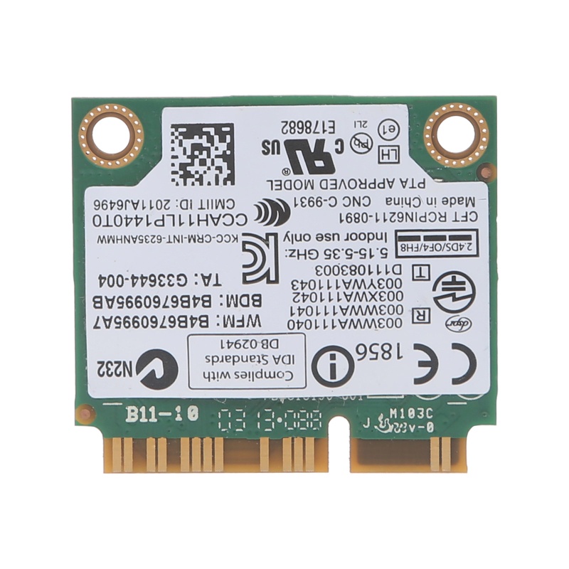 Card PCI-E Mini Kết Nối Bluetooth 4.0 Không Dây 6235ANHMW 2.4 / 5G 300M Thẻ
