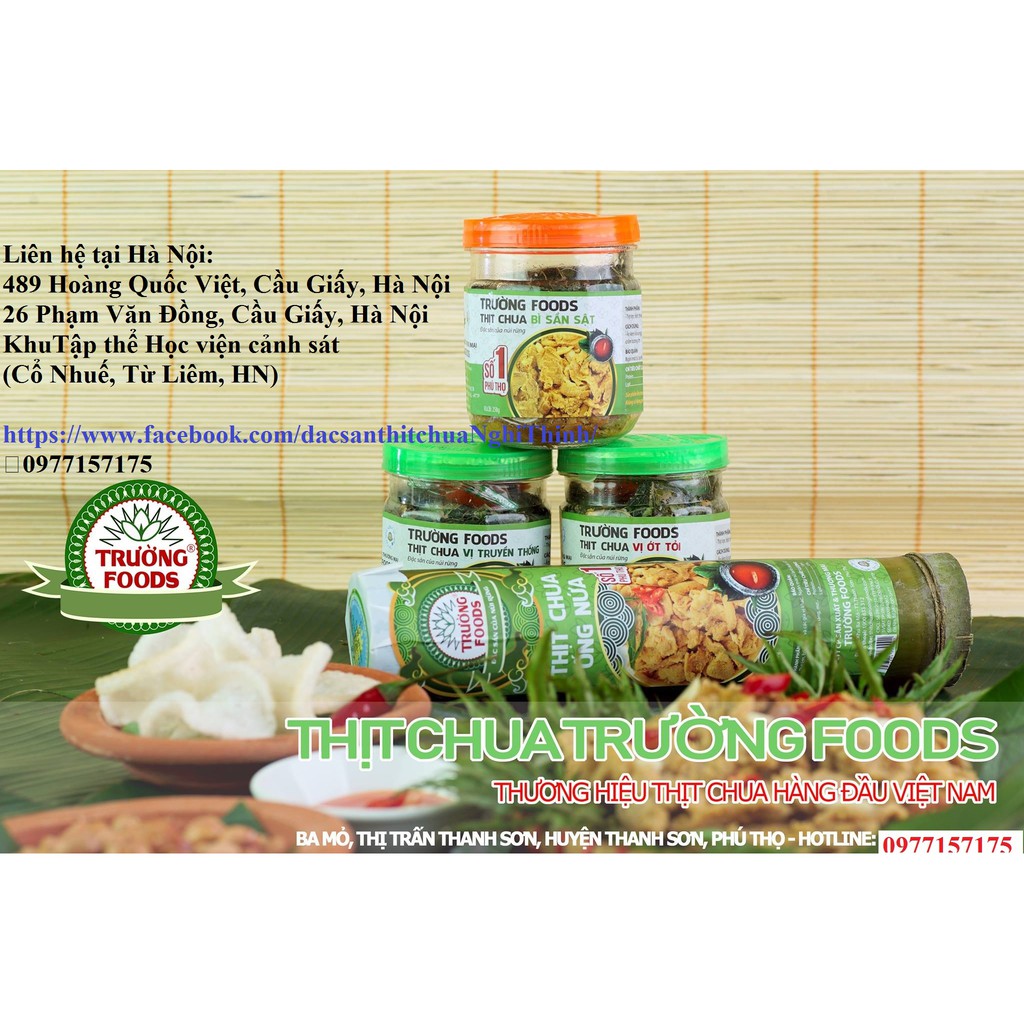 combor siêu rẻ 5 lọ thịt chua TRƯỜNG FOODS vị tỏi ớt- hàng chính hãng,hương vị thơm ngon, cay cay được nhiều người thích | BigBuy360 - bigbuy360.vn