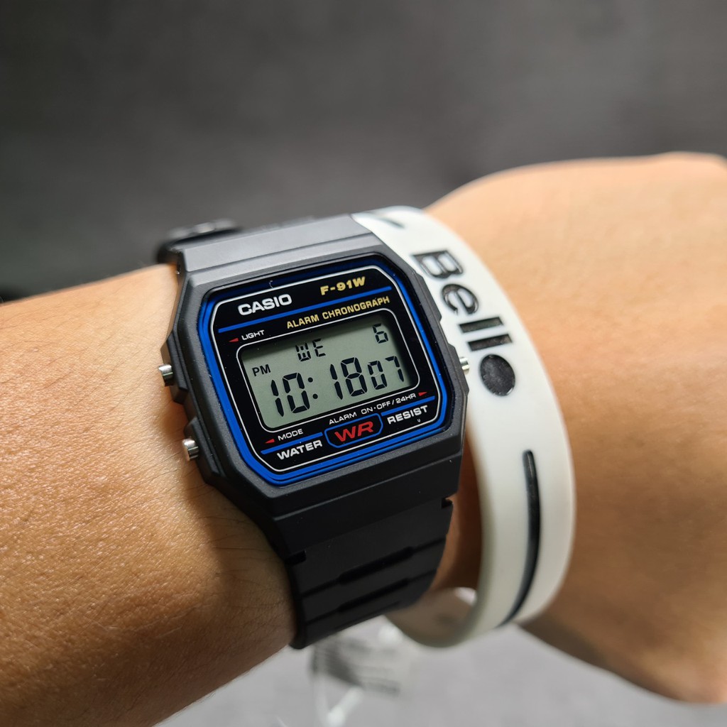Đồng hồ Casio Nam F-91W chính hãng giá rẻ, thay Pin trọn đời