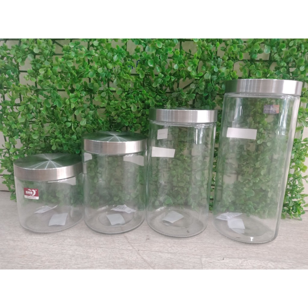 Hũ thủy tinh nắp inox các cỡ | BigBuy360 - bigbuy360.vn