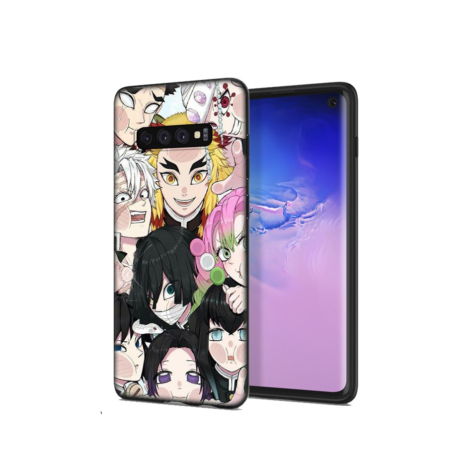 Samsung Galaxy S10 S9 S8 Plus S6 S7 Edge S10+ S9+ S8+ Casing Soft Case 54SF Kimetsu No Yaiba Demon Slayer Anime mobile phone case