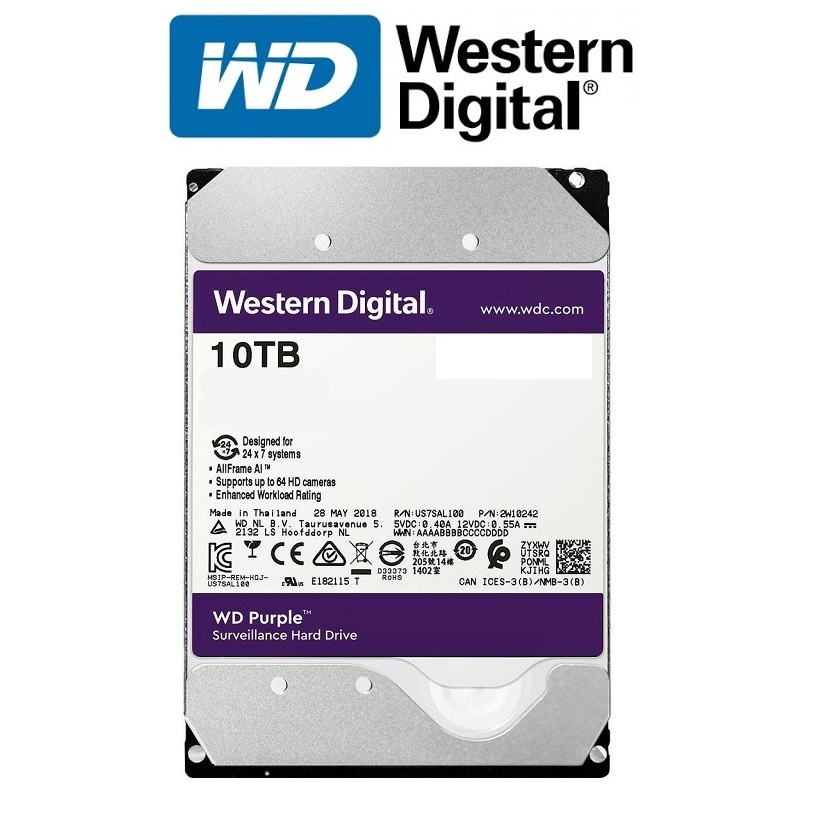 Ổ Cứng HDD WD Purple 4TB / 6TB / 8TB SATA iii 6GB/s 3.5 inch - Chính Hãng WD