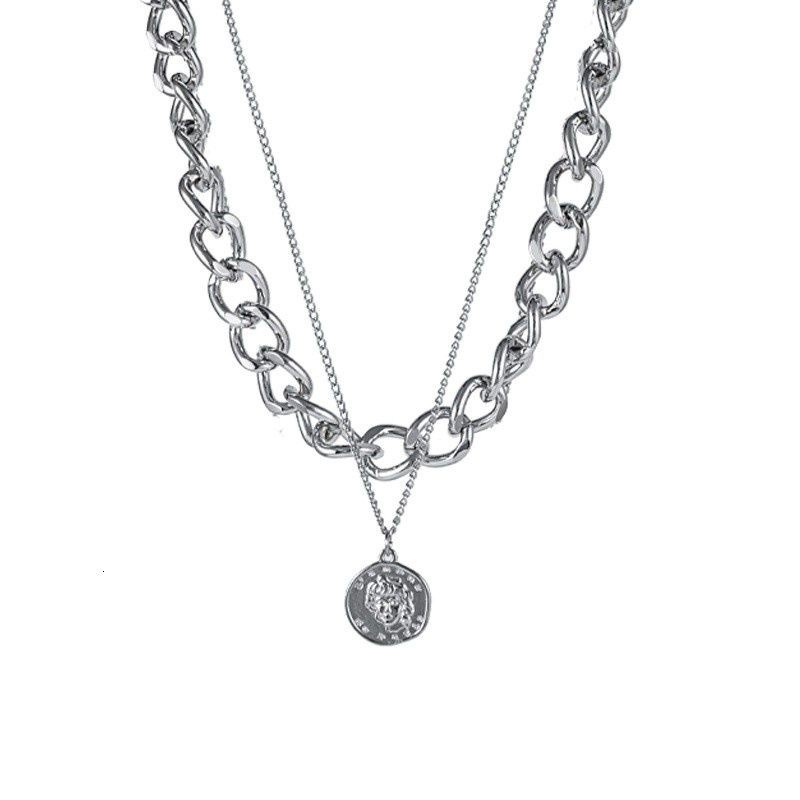 vòng cổ Hai Lớp Phong Cách Hip Hop Thời Trang