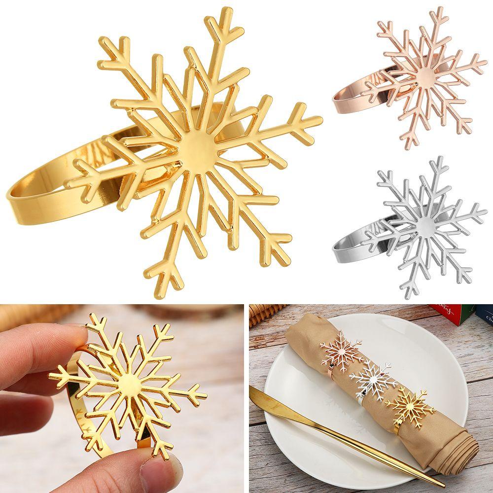JANE Vòng Nhẫn Cố Định Khăn Ăn DIY Để Bàn Trang Trí Nhà Ở