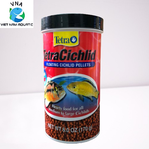 [Mã 55FMCGSALE1 giảm 10% tối đa 40K đơn 250K] Cám Tetra Cichlid - Thức ăn cao cấp kích màu cho cá cảnh