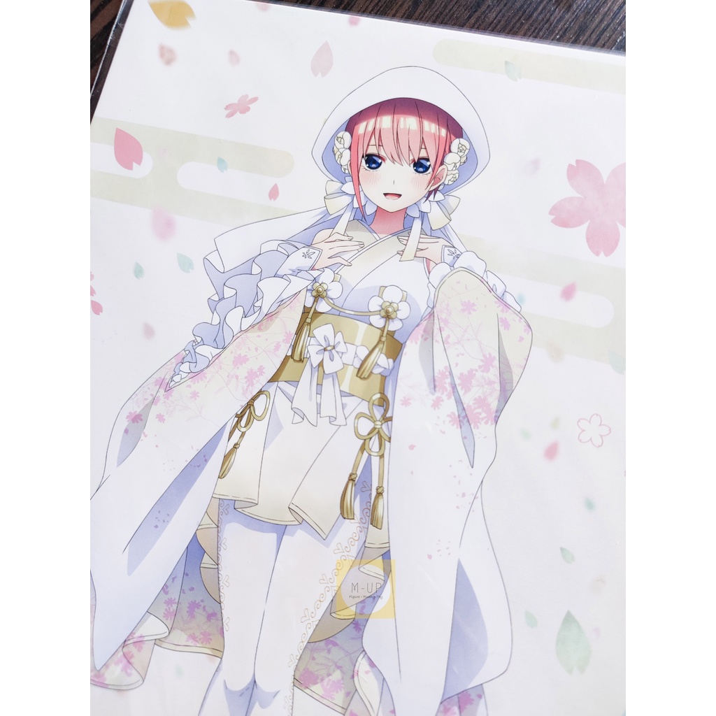 TRANH PVC NHÀ CÓ 5 NÀNG DÂU - ICHIBAN KUJI - GOTOUBUN NO HANAYOME - ART BOARD