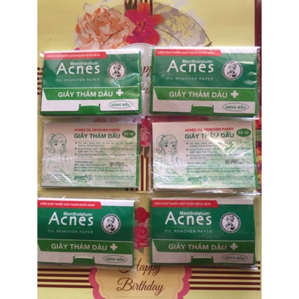 Giấy thấm dầu - Acnes Oil Remover Paper (100 tờ)