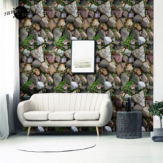 Giấy Dán Tường Trang Trí Hình Đá 3d