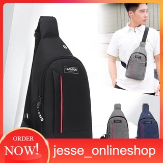 Túi đeo chéo Canvas màu đen T17 thời trang cho nam
