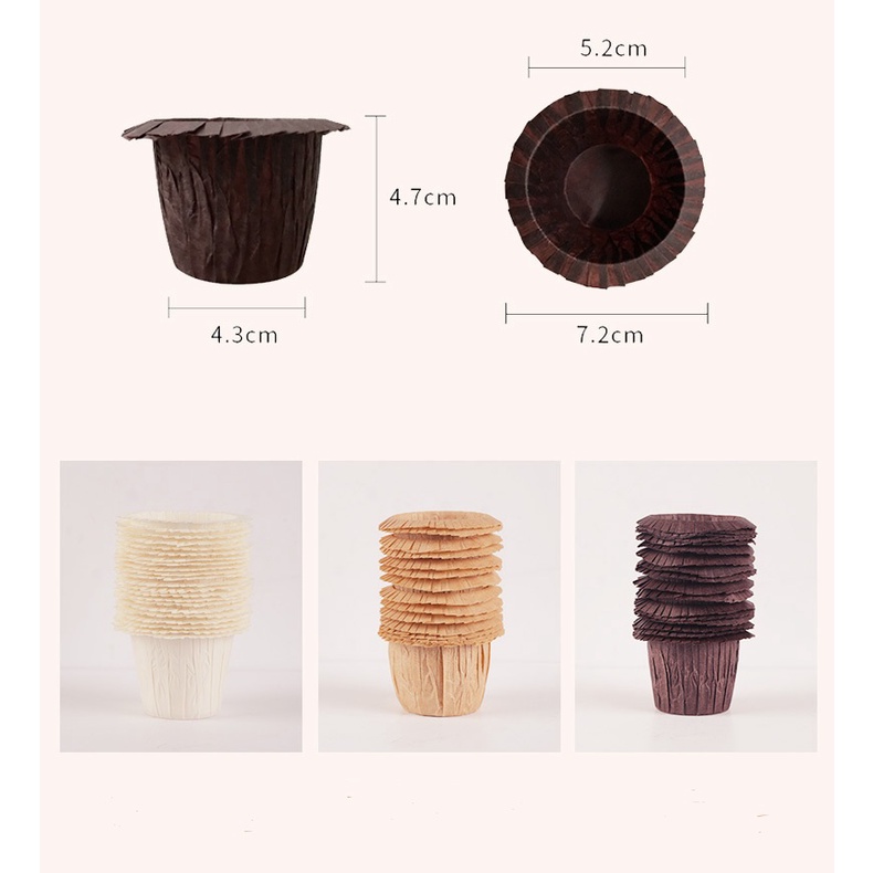Khuôn giấy Cupcake cứng nhiều mẫu